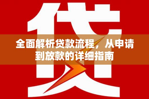 泰来全面解析贷款流程，从申请到放款的详细指南