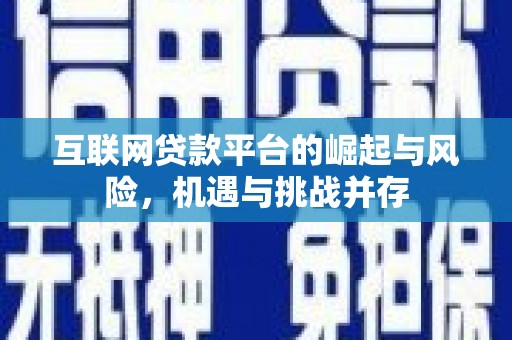 泰来互联网贷款平台的崛起与风险，机遇与挑战并存