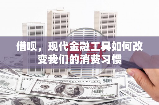 泰来借呗，现代金融工具如何改变我们的消费习惯