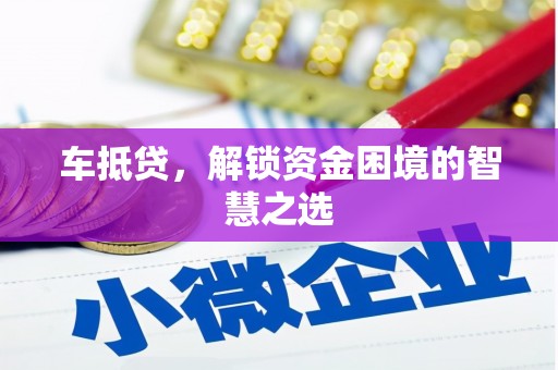 泰来车抵贷，解锁资金困境的智慧之选