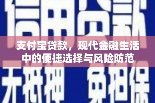 泰来支付宝贷款，现代金融生活中的便捷选择与风险防范