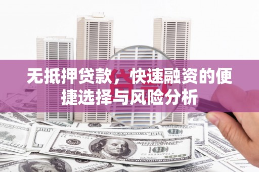 泰来无抵押贷款，快速融资的便捷选择与风险分析