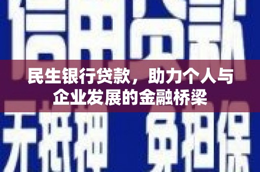 泰来民生银行贷款，助力个人与企业发展的金融桥梁