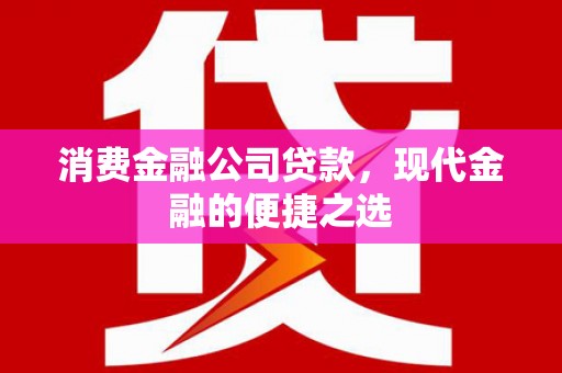 泰来消费金融公司贷款，现代金融的便捷之选