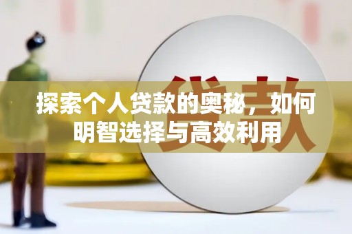 泰来探索个人贷款的奥秘，如何明智选择与高效利用
