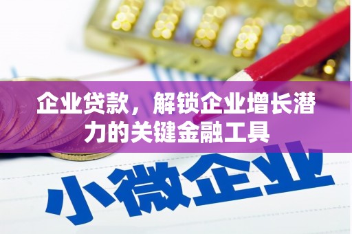 泰来企业贷款，解锁企业增长潜力的关键金融工具