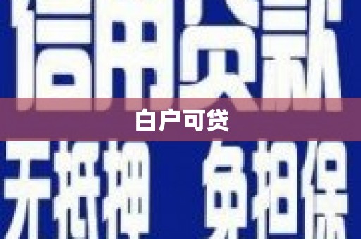 泰来白户可贷