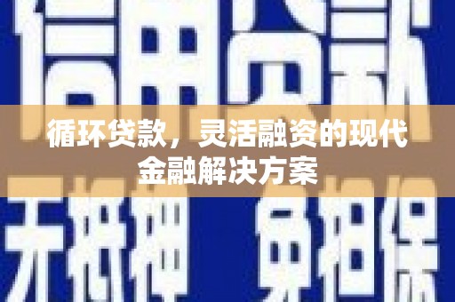 泰来循环贷款，灵活融资的现代金融解决方案