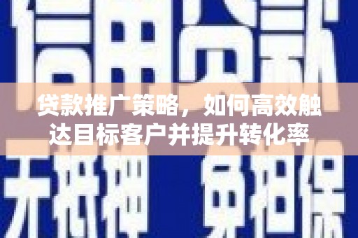 泰来贷款推广策略，如何高效触达目标客户并提升转化率