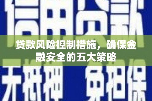 泰来贷款风险控制措施，确保金融安全的五大策略