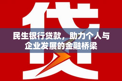 泰来民生银行贷款，助力个人与企业发展的金融桥梁