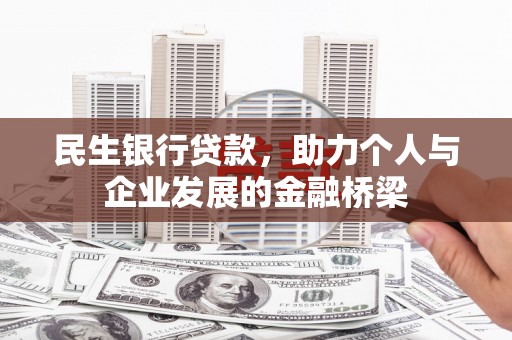 泰来民生银行贷款，助力个人与企业发展的金融桥梁