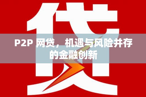 泰来P2P 网贷，机遇与风险并存的金融创新